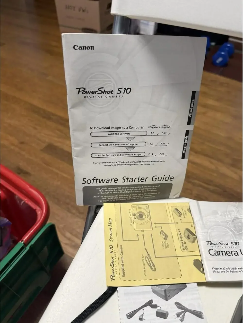 Canon PowerShot S10 Silver Digital Camera W/Manual, Cd, Charger , Needs Battery